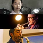 Yoshio Machida (steel pan) + Peter Knight (trumpet, from Australia) + Andrew Brooks (saxophone, from Australia)